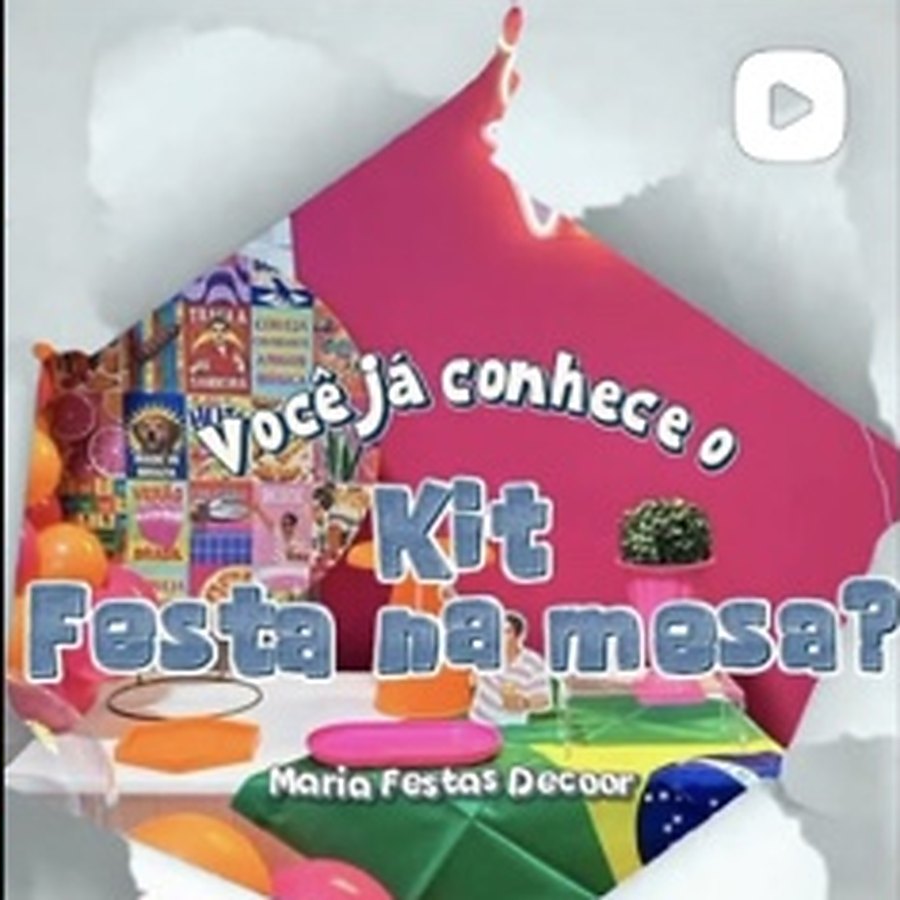 Conteúdo sobre kit festa na mesa