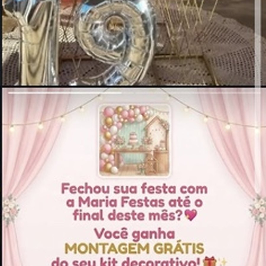 Arte de promoção de kit decorativo