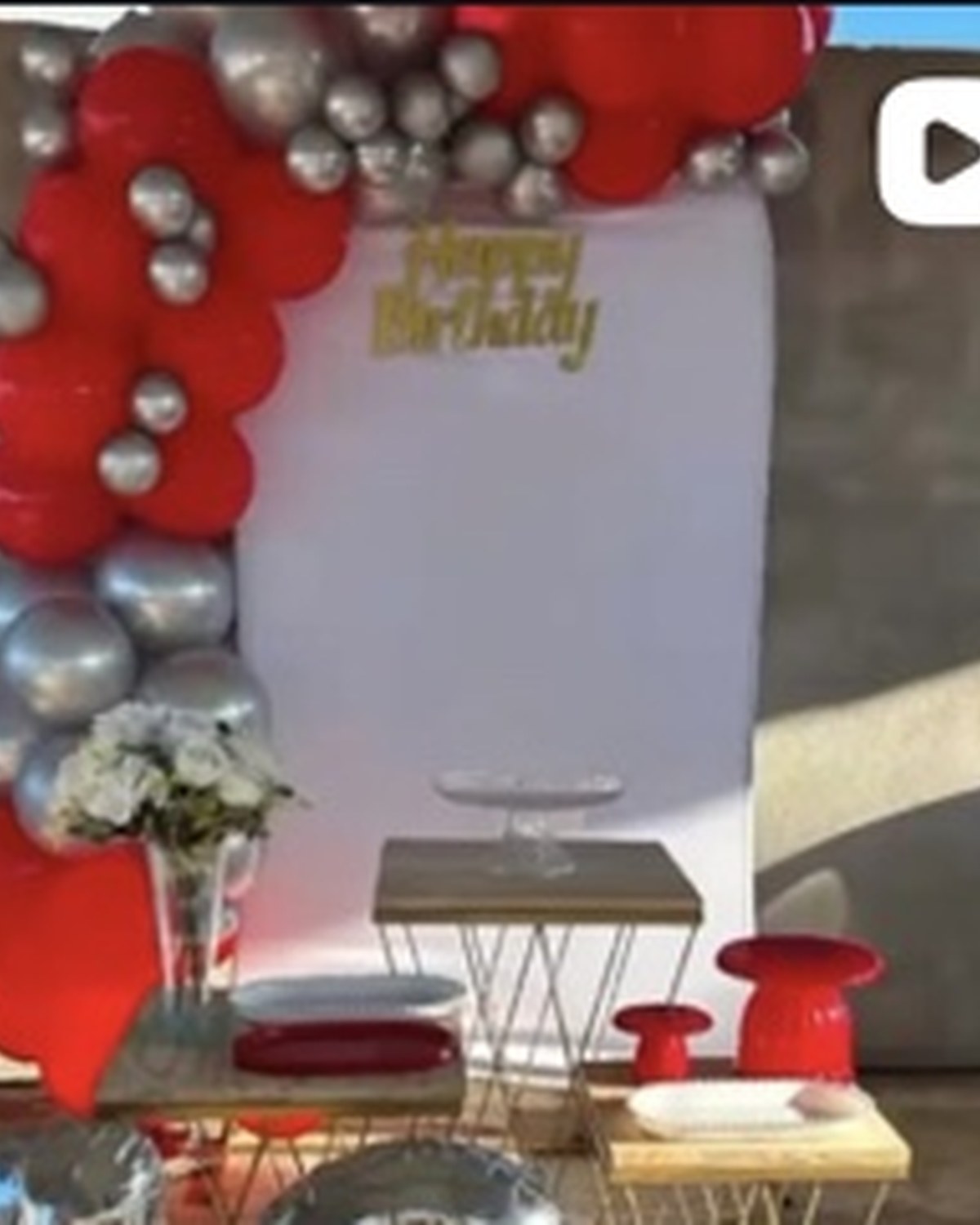 Exemplo de decoração com balões da Maria Festas Decor